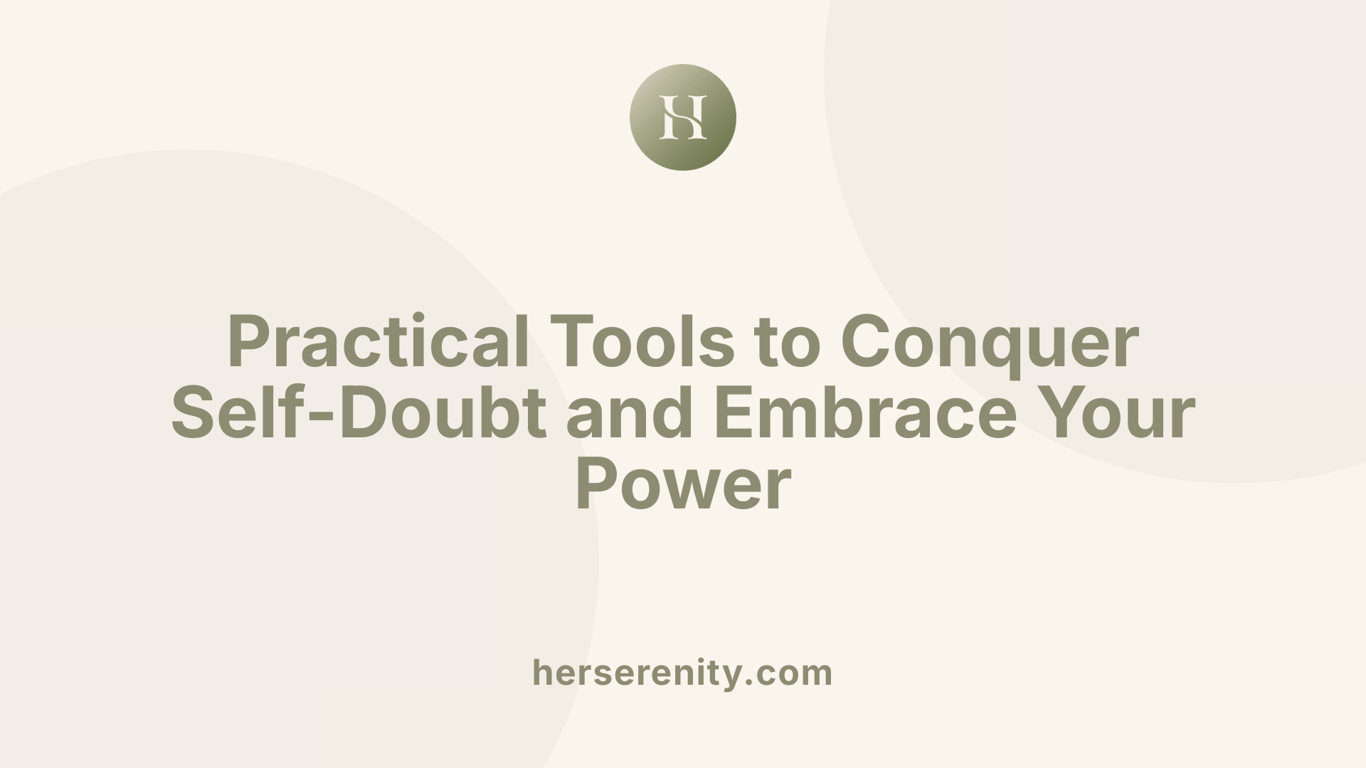 Practical Tools to Conquer Self-Doubt and Embrace Your Power