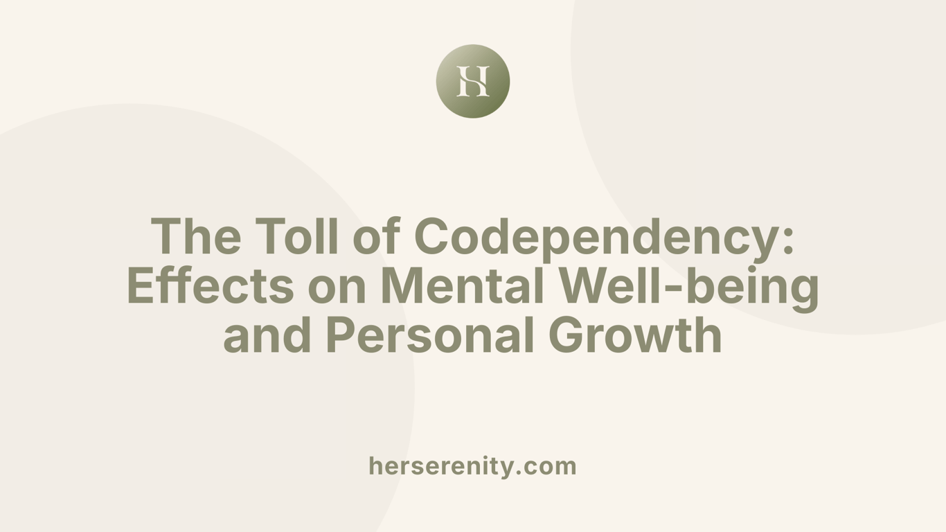 The Toll of Codependency: Effects on Mental Well-being and Personal Growth