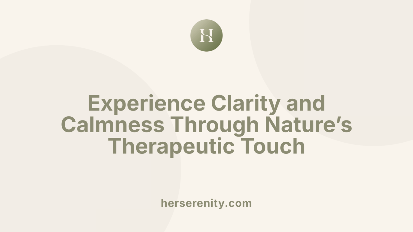 Experience Clarity and Calmness Through Nature’s Therapeutic Touch