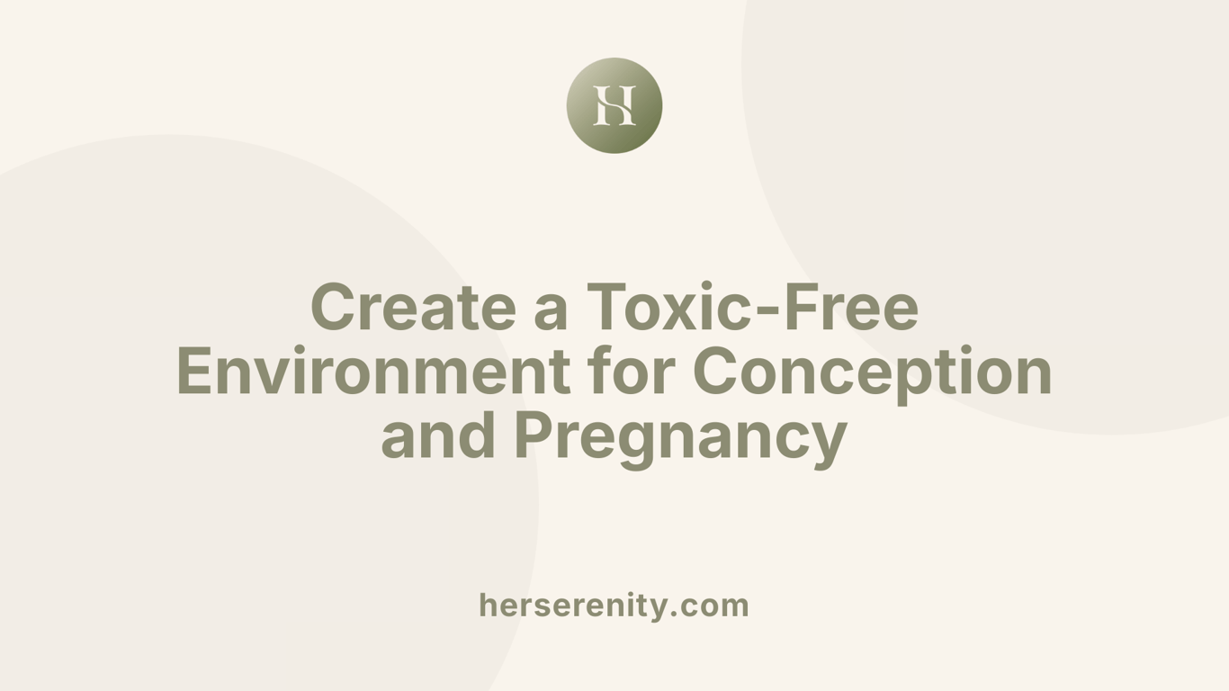 Create a Toxic-Free Environment for Conception and Pregnancy