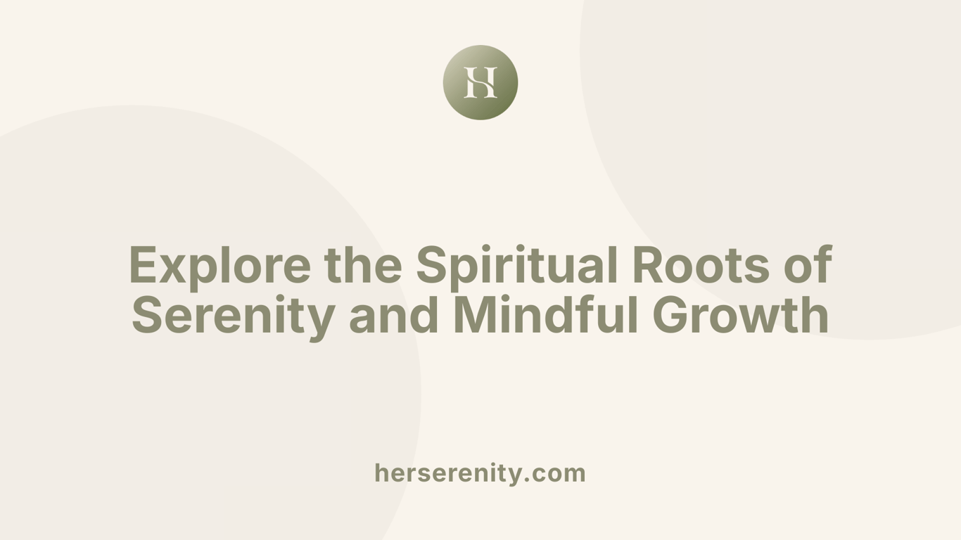 Explore the Spiritual Roots of Serenity and Mindful Growth