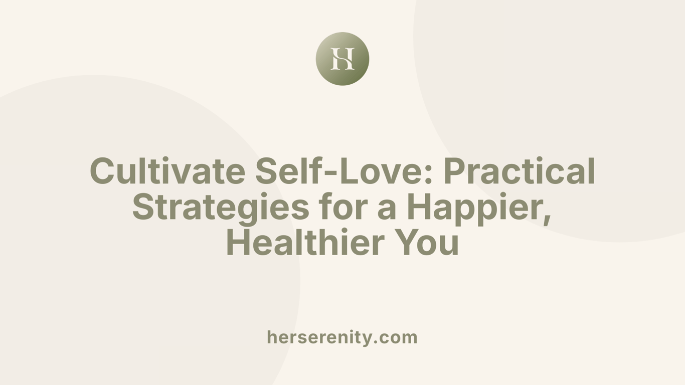 Cultivate Self-Love: Practical Strategies for a Happier, Healthier You