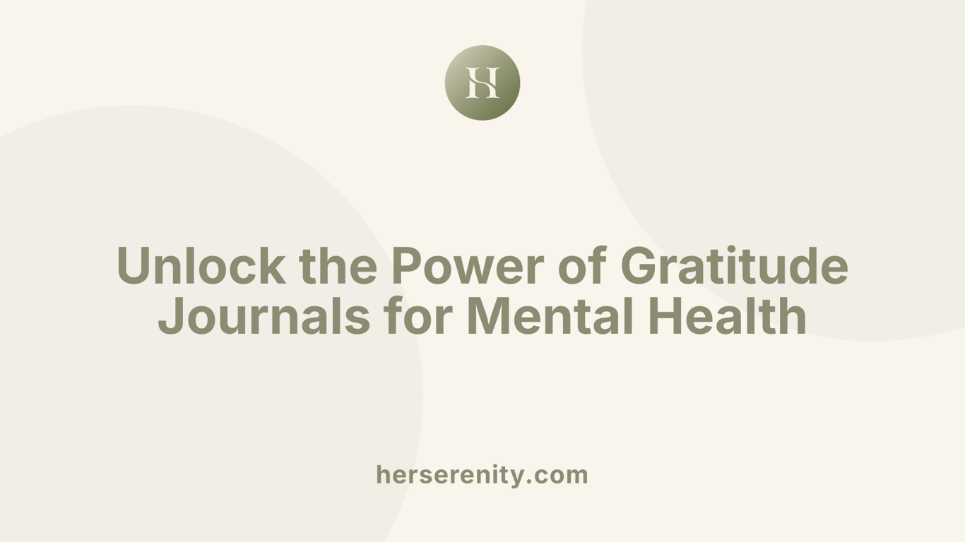Unlock the Power of Gratitude Journals for Mental Health