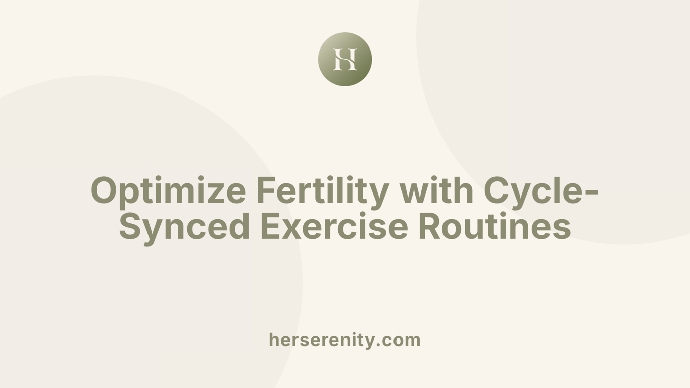 Optimize Fertility with Cycle-Synced Exercise Routines