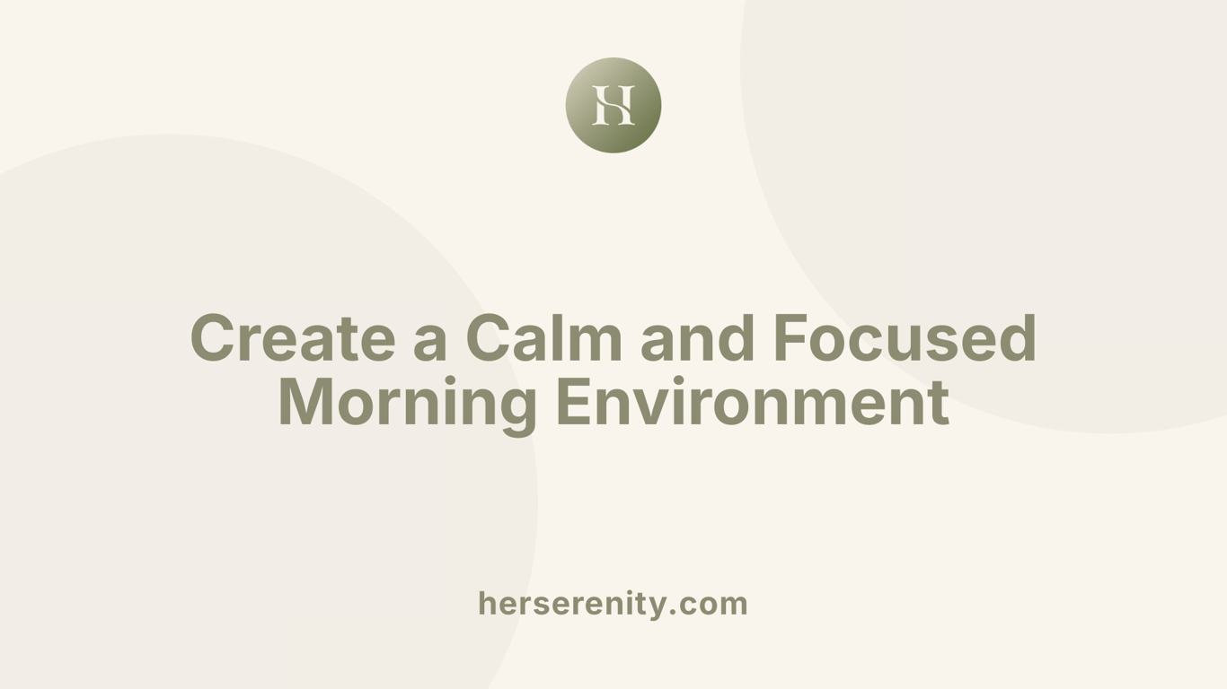 Create a Calm and Focused Morning Environment