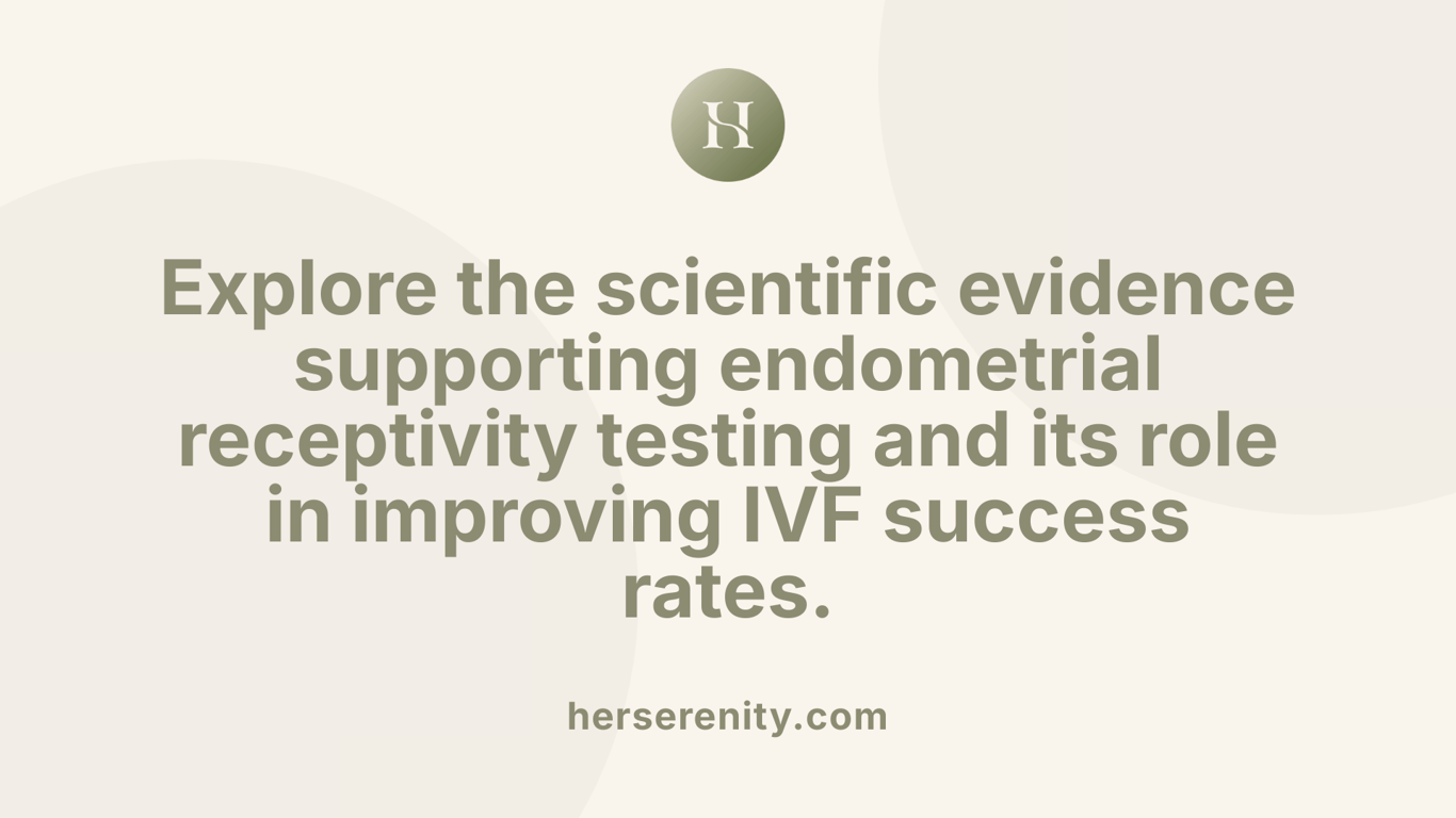 Explore the scientific evidence supporting endometrial receptivity testing and its role in improving IVF success rates.