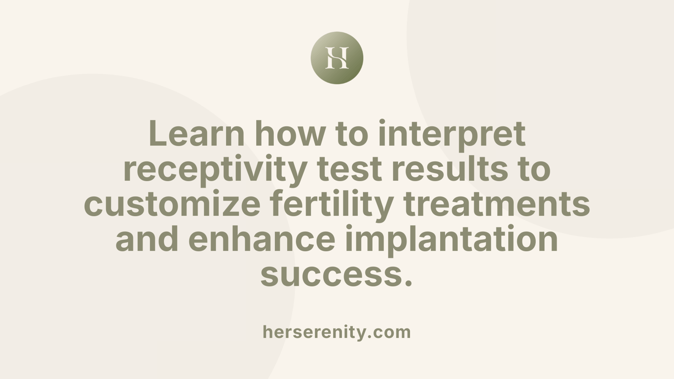 Learn how to interpret receptivity test results to customize fertility treatments and enhance implantation success.