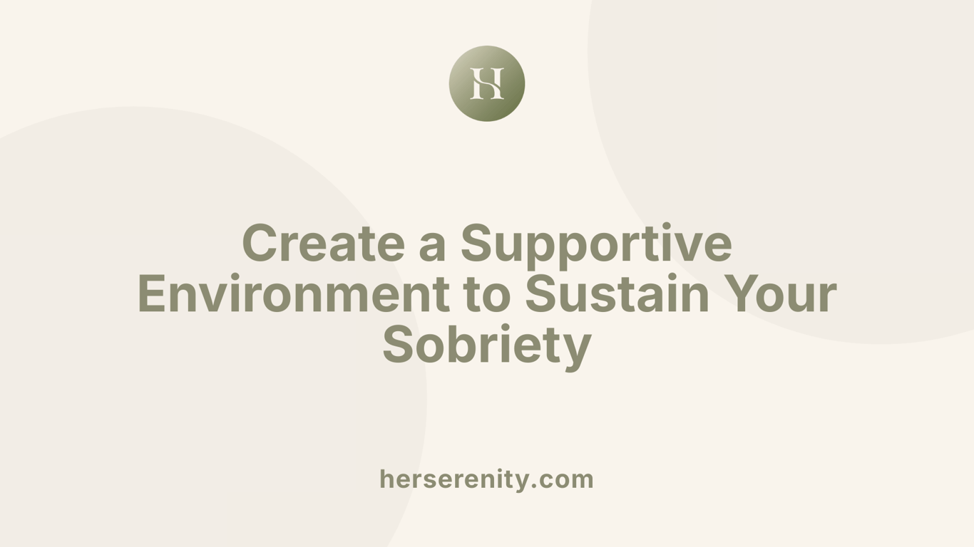 Create a Supportive Environment to Sustain Your Sobriety