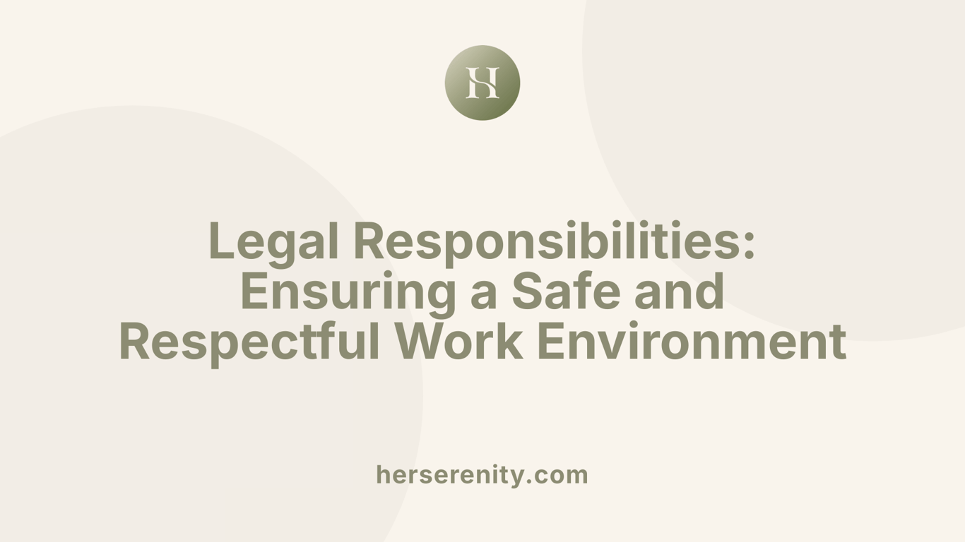 Legal Responsibilities: Ensuring a Safe and Respectful Work Environment