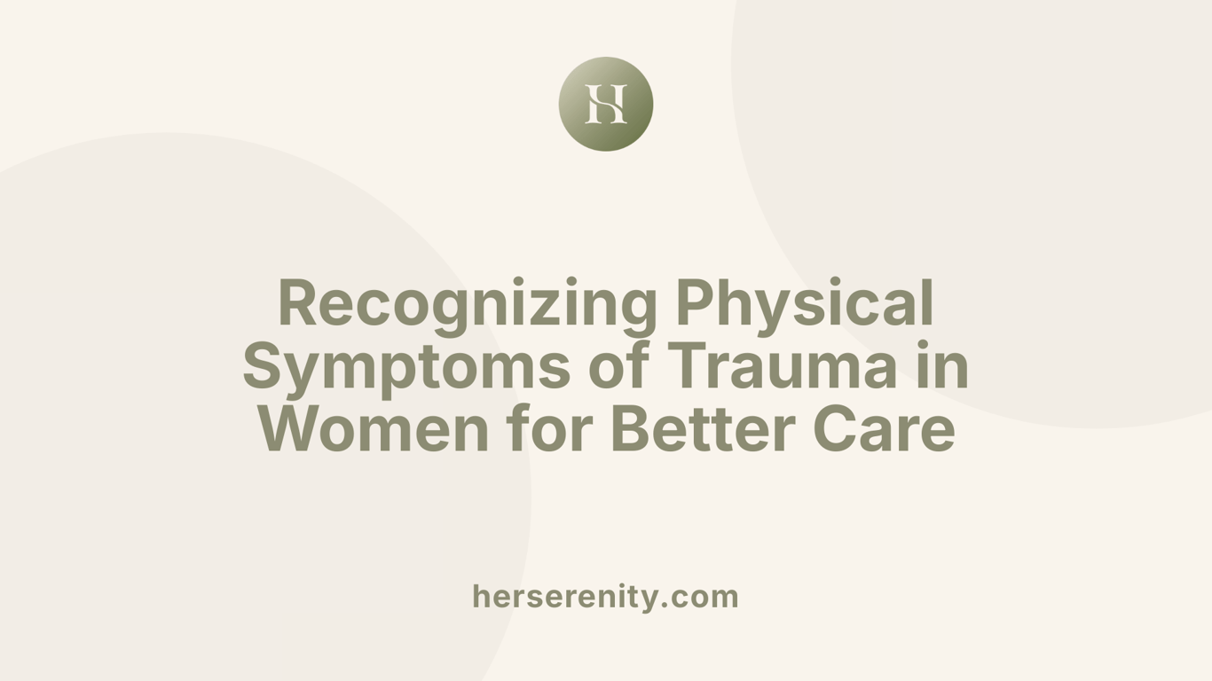 Recognizing Physical Symptoms of Trauma in Women for Better Care