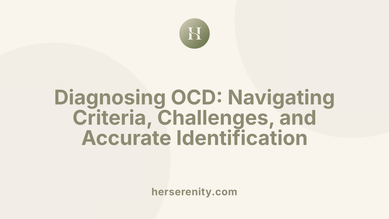 Diagnosing OCD: Navigating Criteria, Challenges, and Accurate Identification