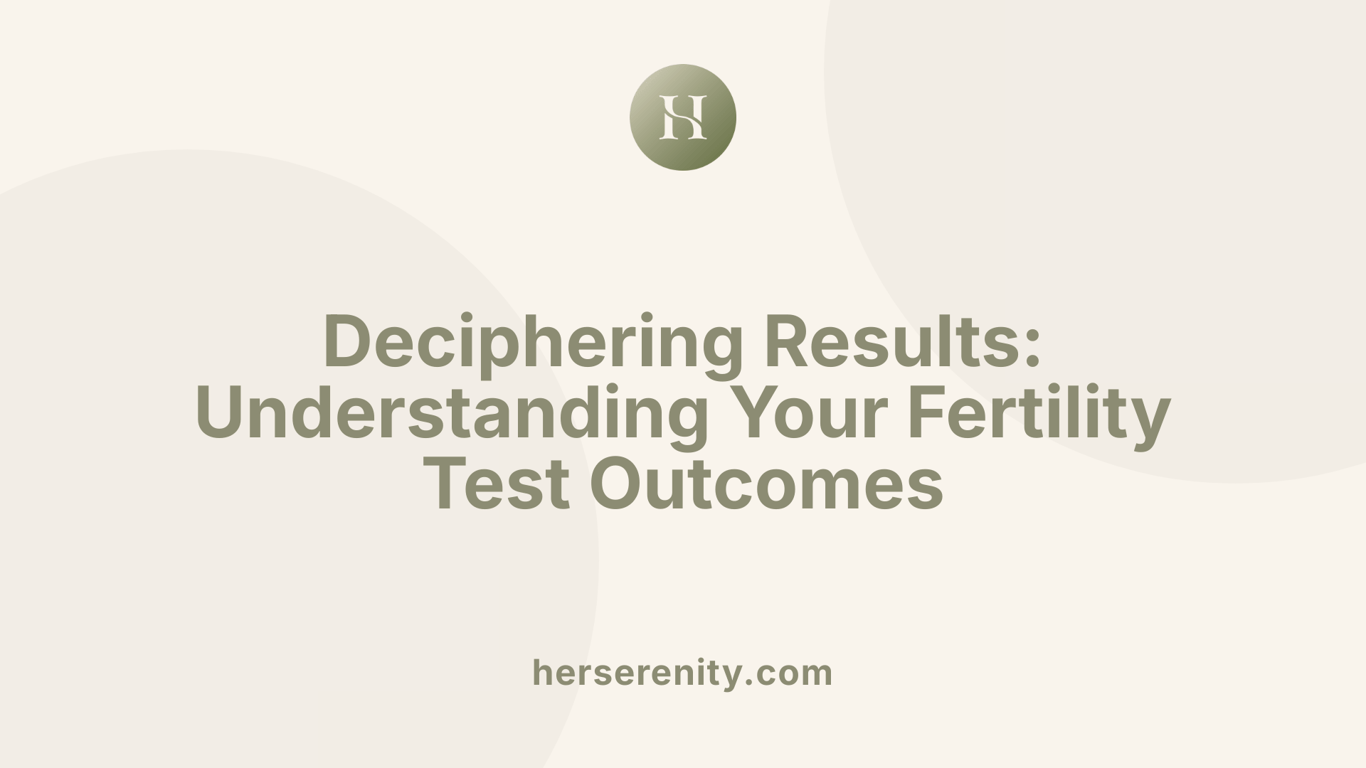 Deciphering Results: Understanding Your Fertility Test Outcomes