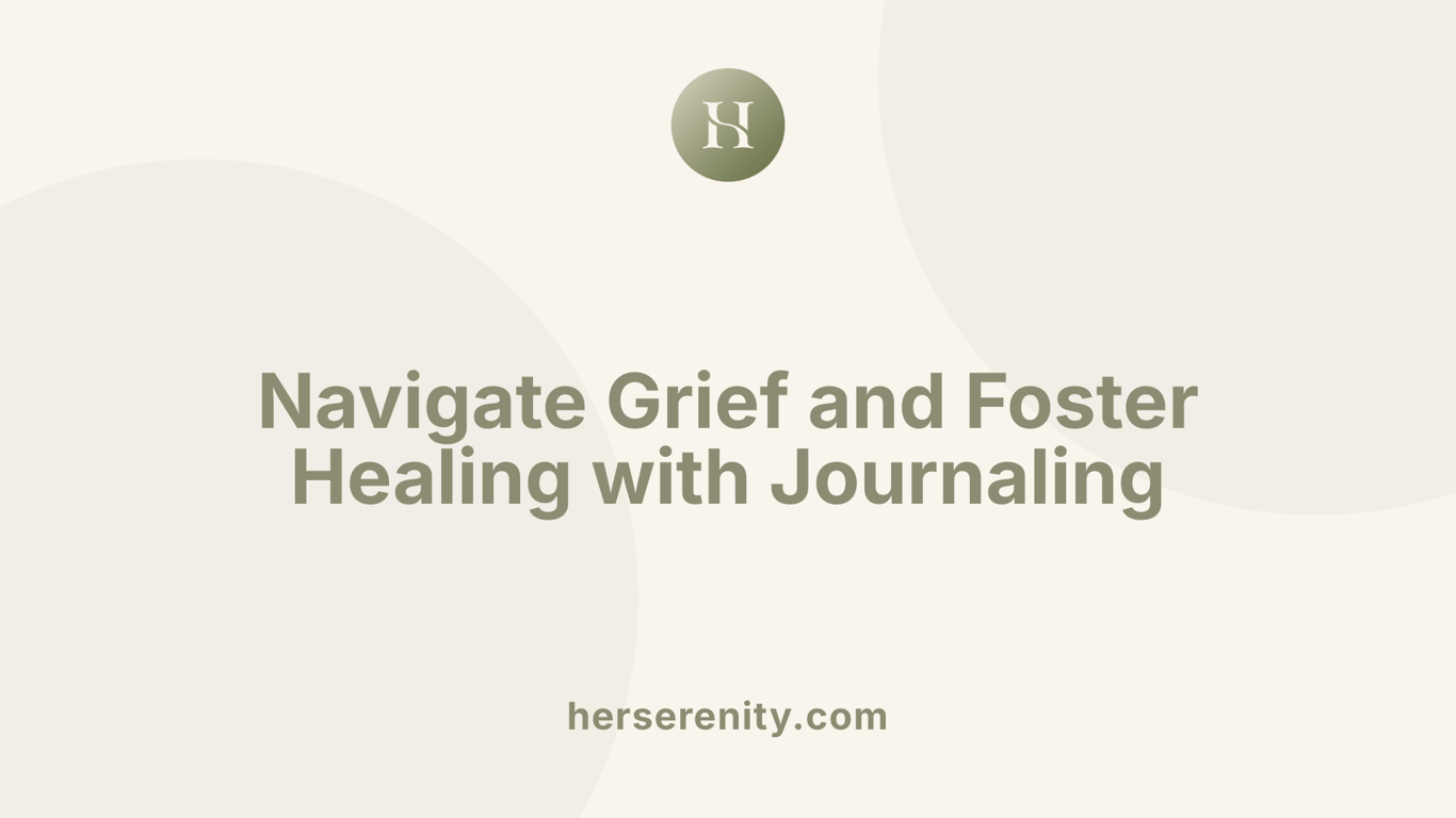 Navigate Grief and Foster Healing with Journaling
