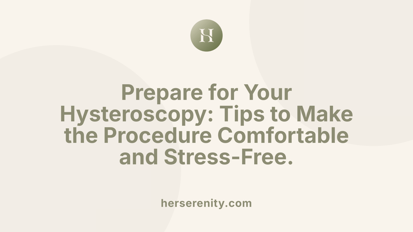 Prepare for Your Hysteroscopy: Tips to Make the Procedure Comfortable and Stress-Free.