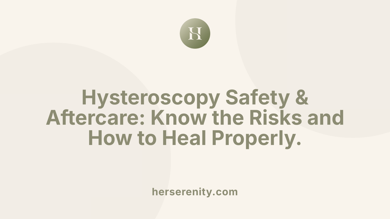 Hysteroscopy Safety &amp; Aftercare: Know the Risks and How to Heal Properly.