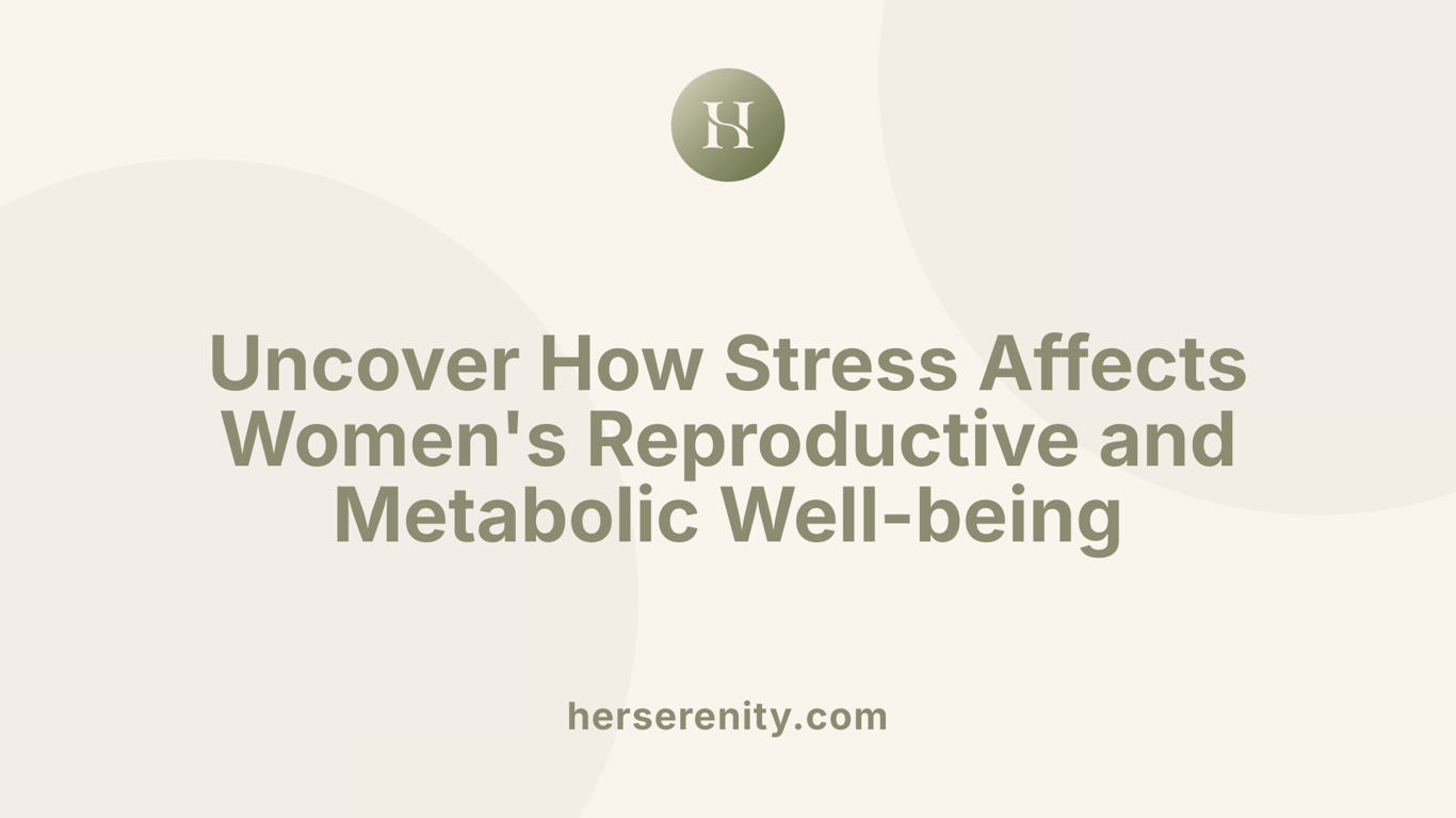 Uncover How Stress Affects Women's Reproductive and Metabolic Well-being