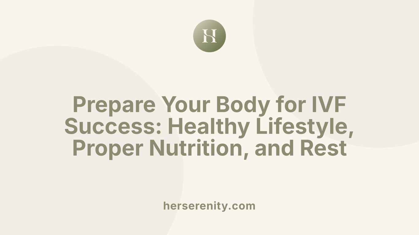 Prepare Your Body for IVF Success: Healthy Lifestyle, Proper Nutrition, and Rest