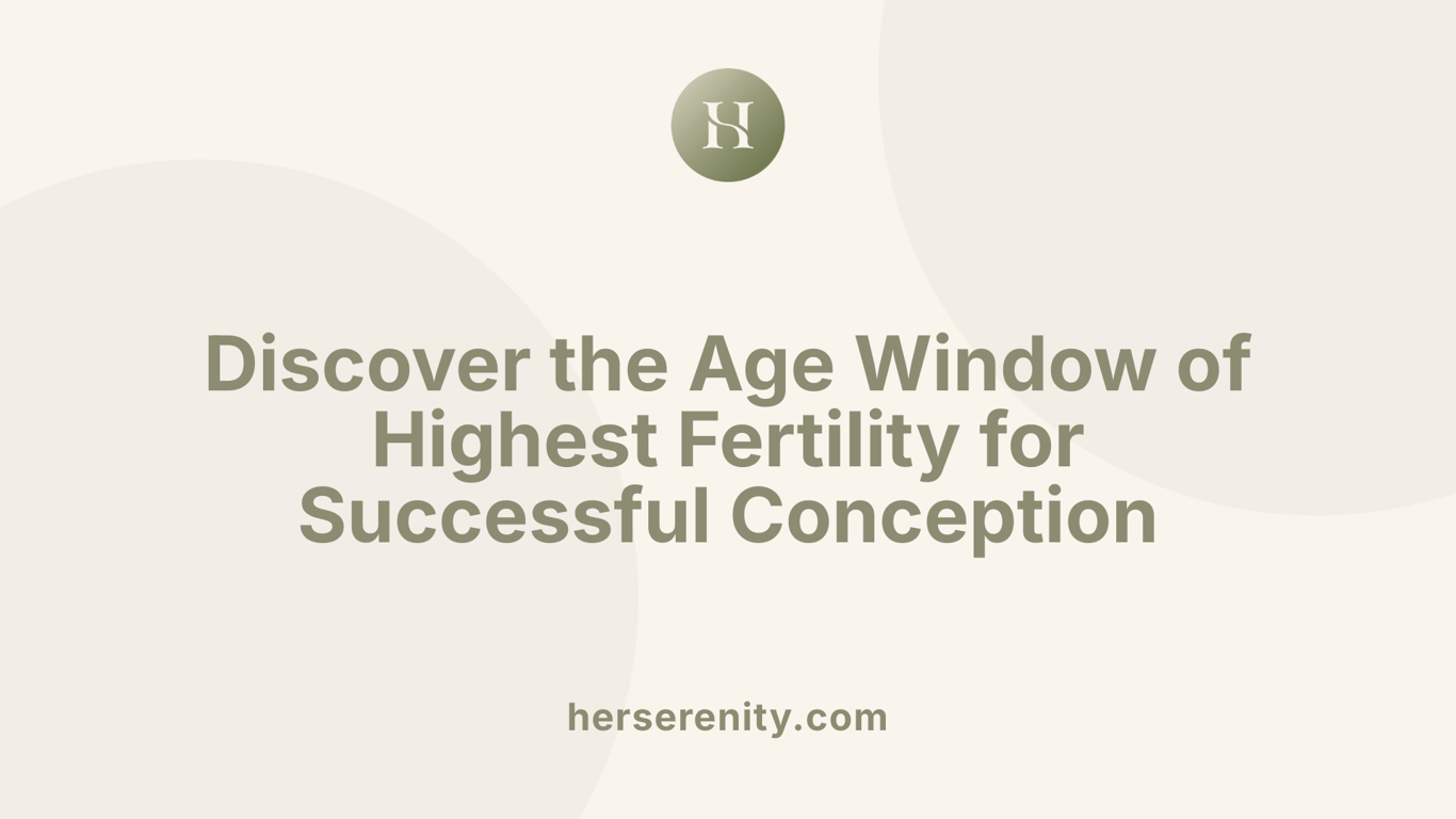 Discover the Age Window of Highest Fertility for Successful Conception