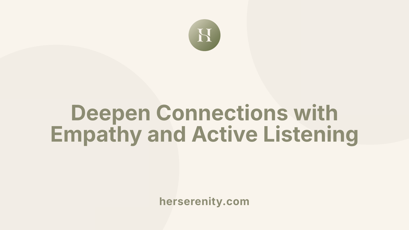 Deepen Connections with Empathy and Active Listening