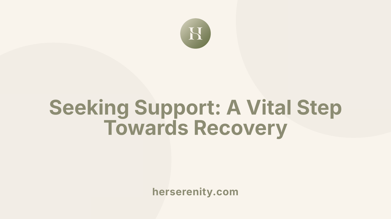 Seeking Support: A Vital Step Towards Recovery
