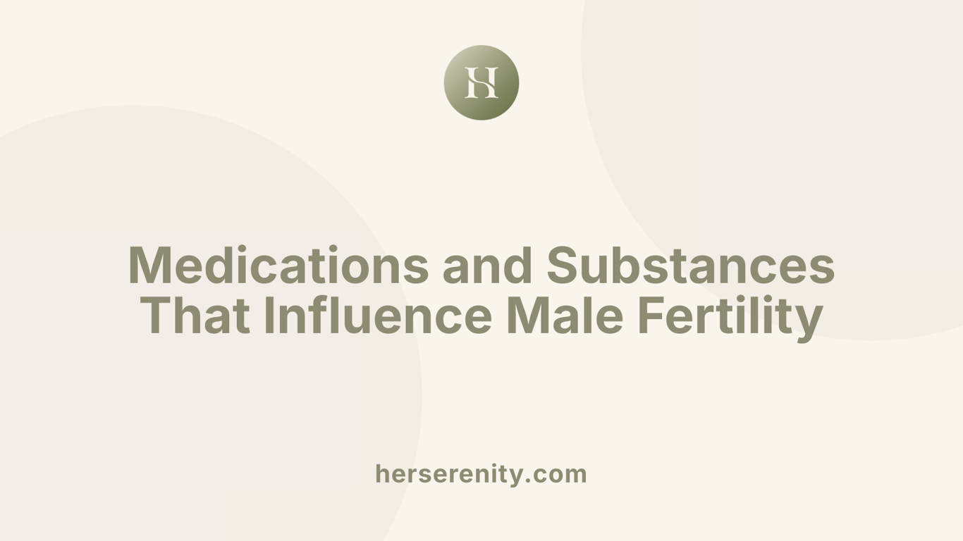 Medications and Substances That Influence Male Fertility