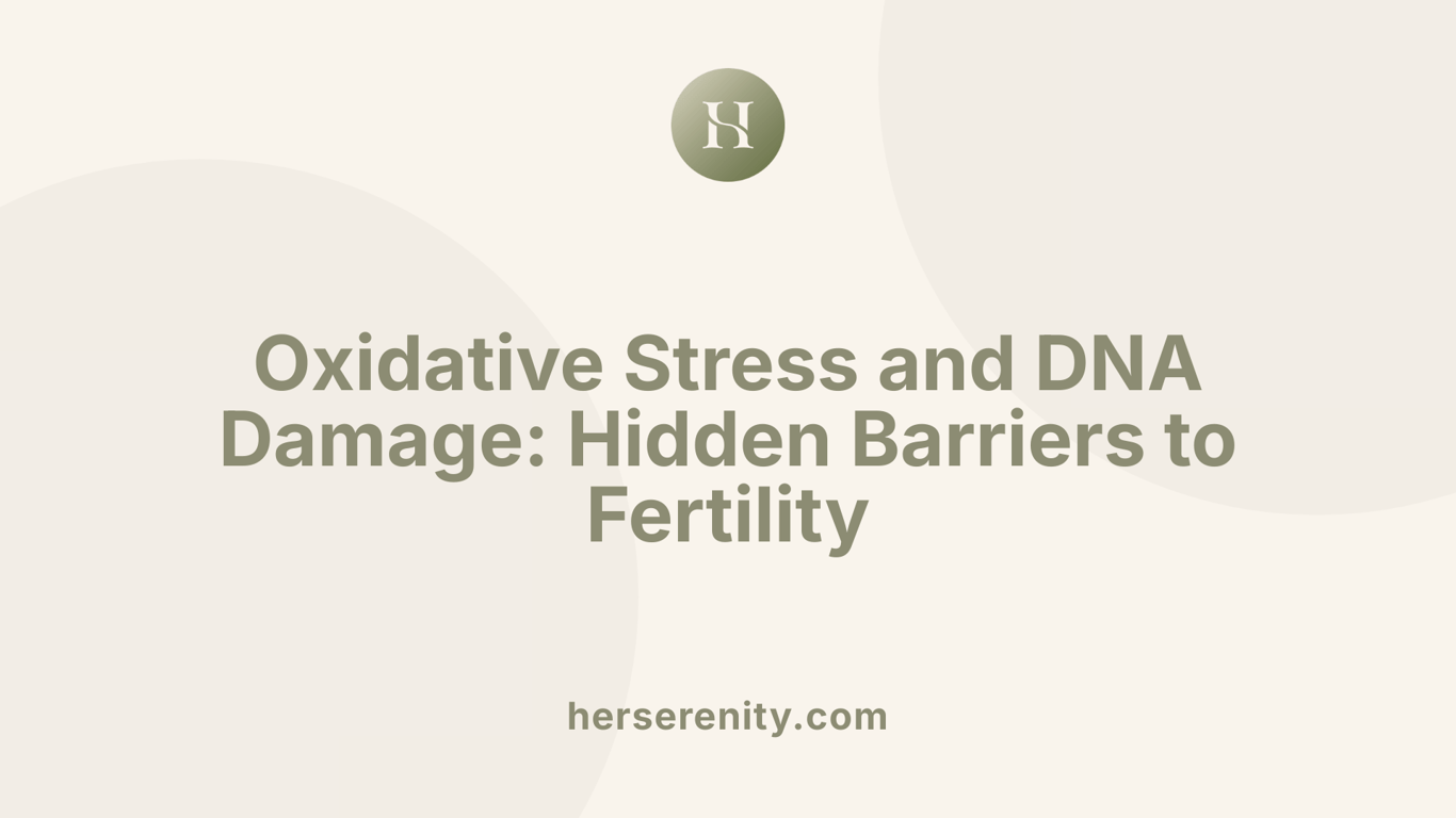 Oxidative Stress and DNA Damage: Hidden Barriers to Fertility