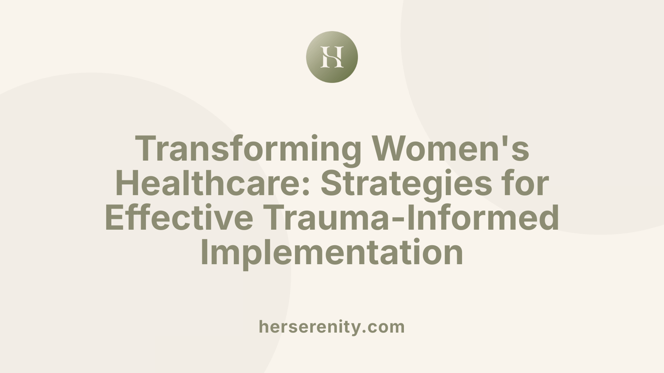 Transforming Women's Healthcare: Strategies for Effective Trauma-Informed Implementation