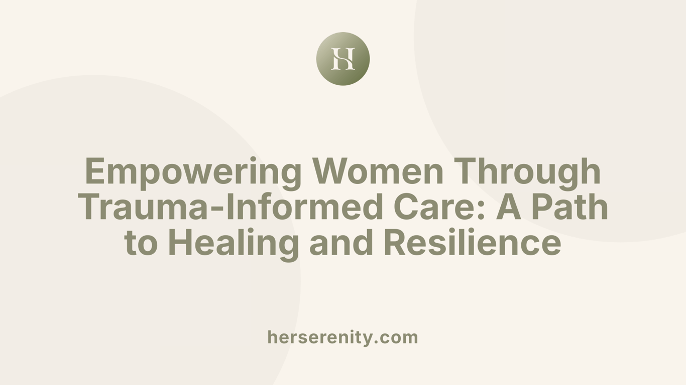 Empowering Women Through Trauma-Informed Care: A Path to Healing and Resilience