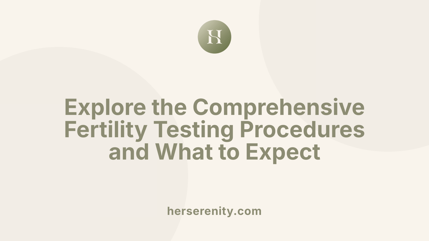 Explore the Comprehensive Fertility Testing Procedures and What to Expect