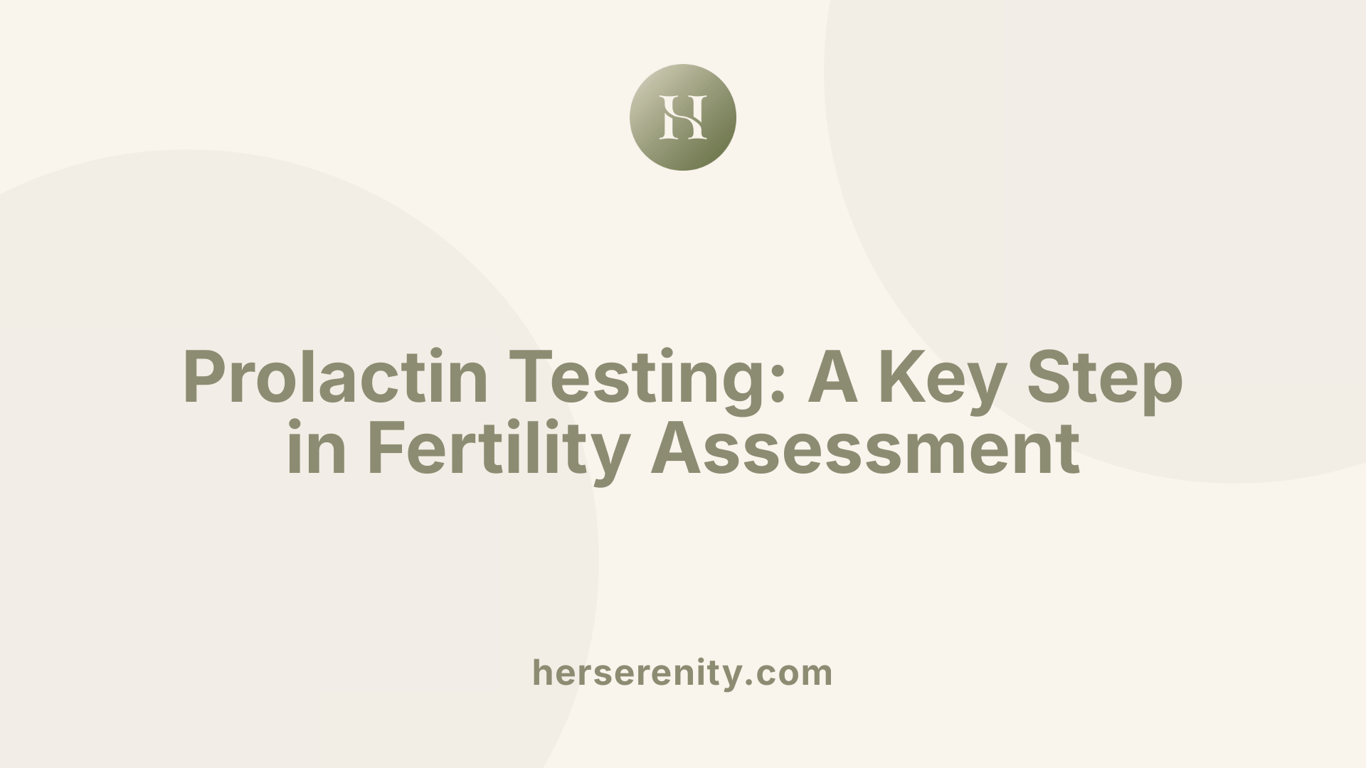 Prolactin Testing: A Key Step in Fertility Assessment