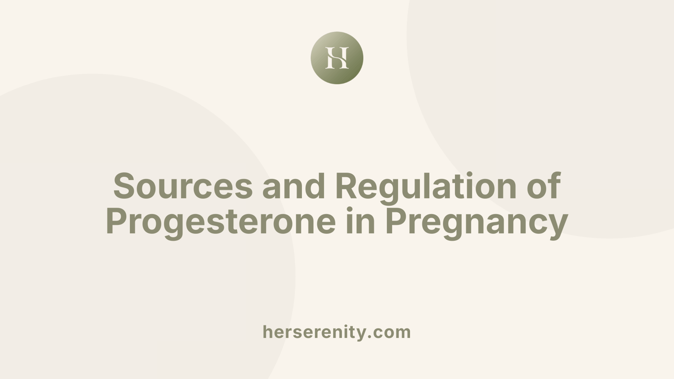 Sources and Regulation of Progesterone in Pregnancy
