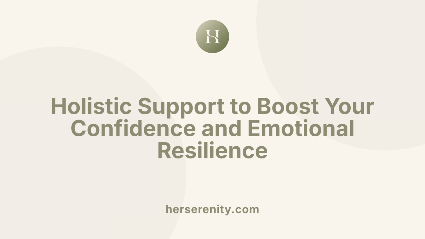 Holistic Support to Boost Your Confidence and Emotional Resilience