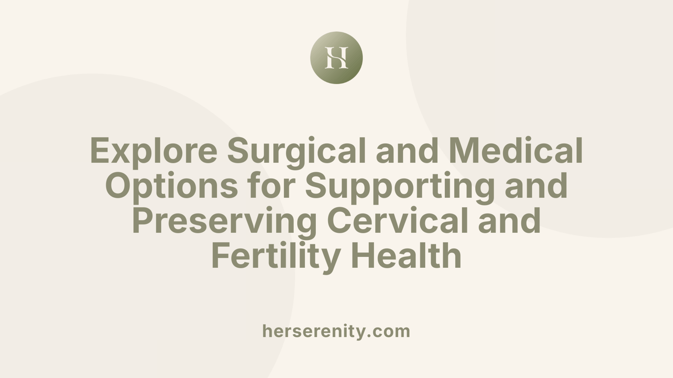 Explore Surgical and Medical Options for Supporting and Preserving Cervical and Fertility Health