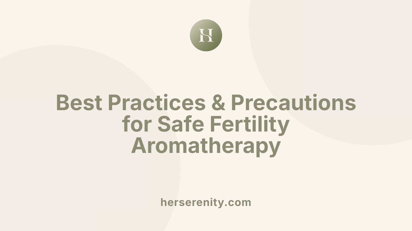 Best Practices &amp; Precautions for Safe Fertility Aromatherapy