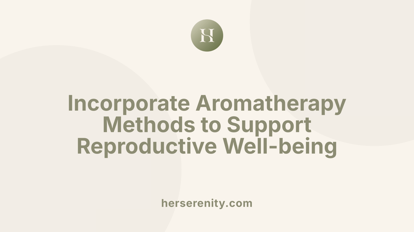 Incorporate Aromatherapy Methods to Support Reproductive Well-being