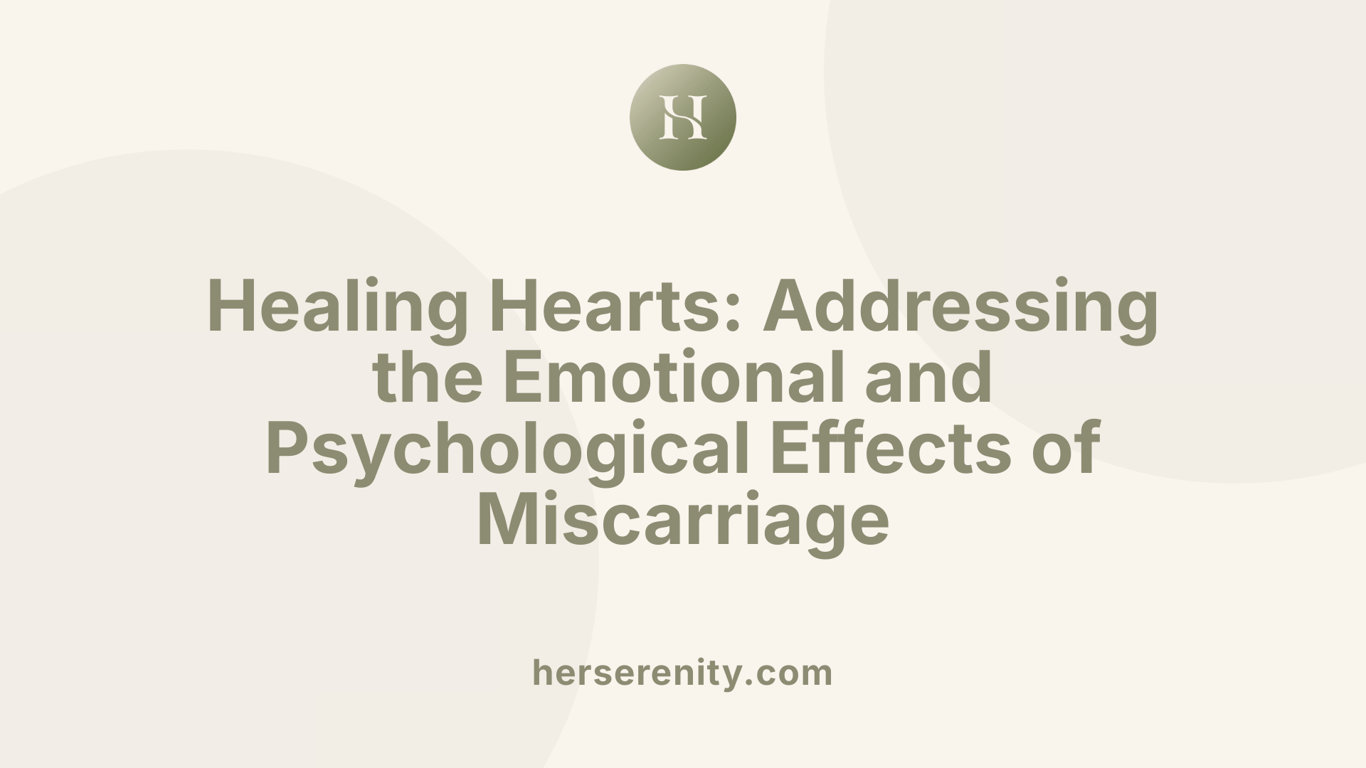Healing Hearts: Addressing the Emotional and Psychological Effects of Miscarriage