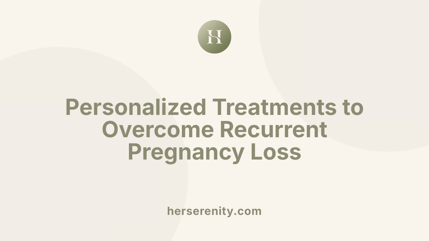 Personalized Treatments to Overcome Recurrent Pregnancy Loss