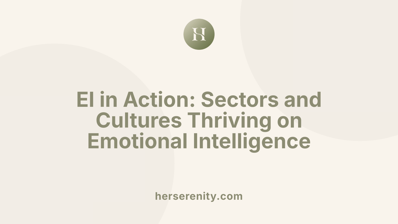 EI in Action: Sectors and Cultures Thriving on Emotional Intelligence