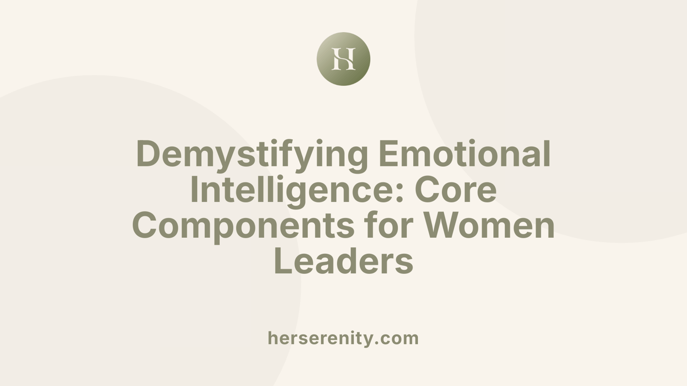Demystifying Emotional Intelligence: Core Components for Women Leaders