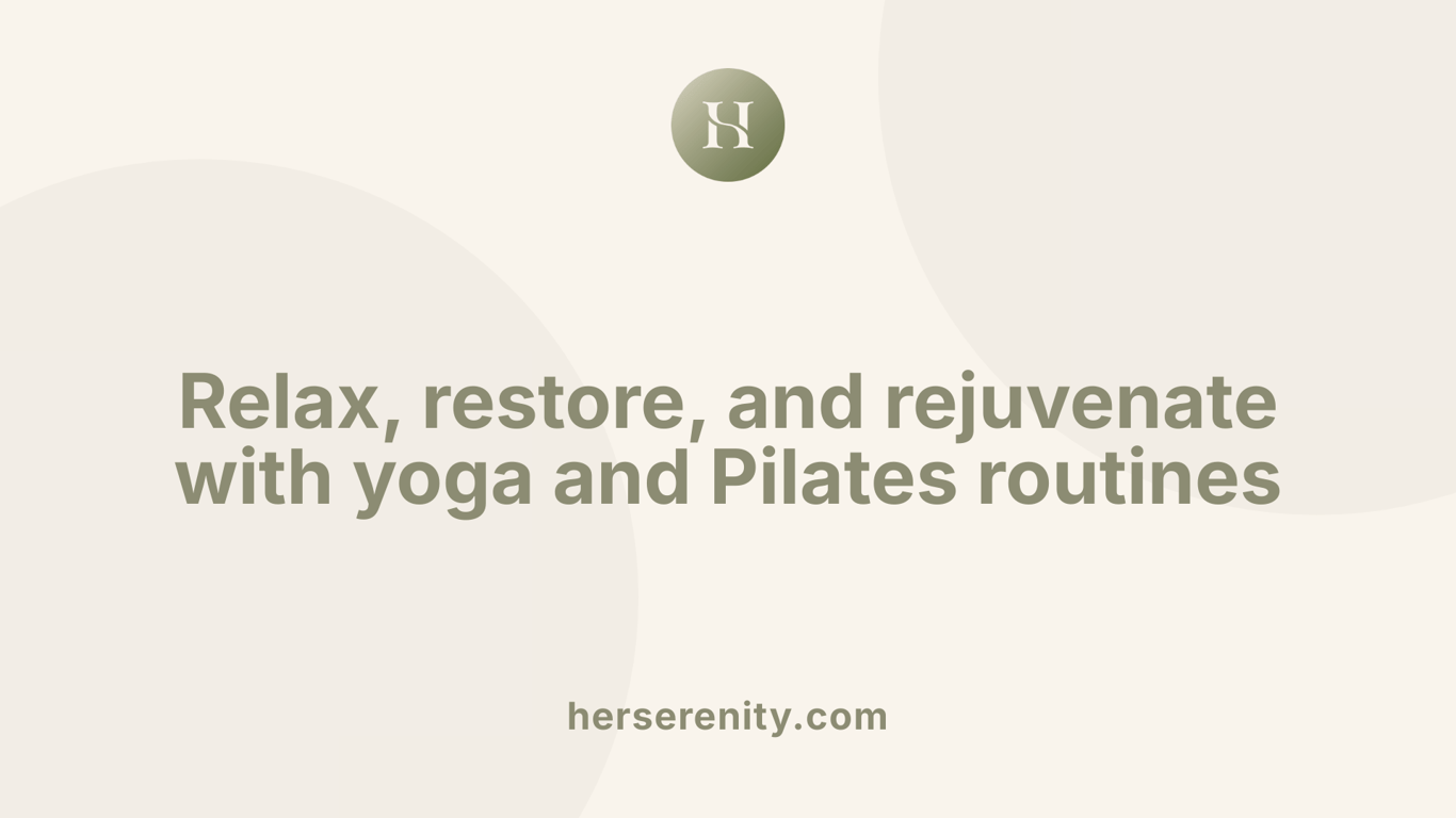 Relax, restore, and rejuvenate with yoga and Pilates routines