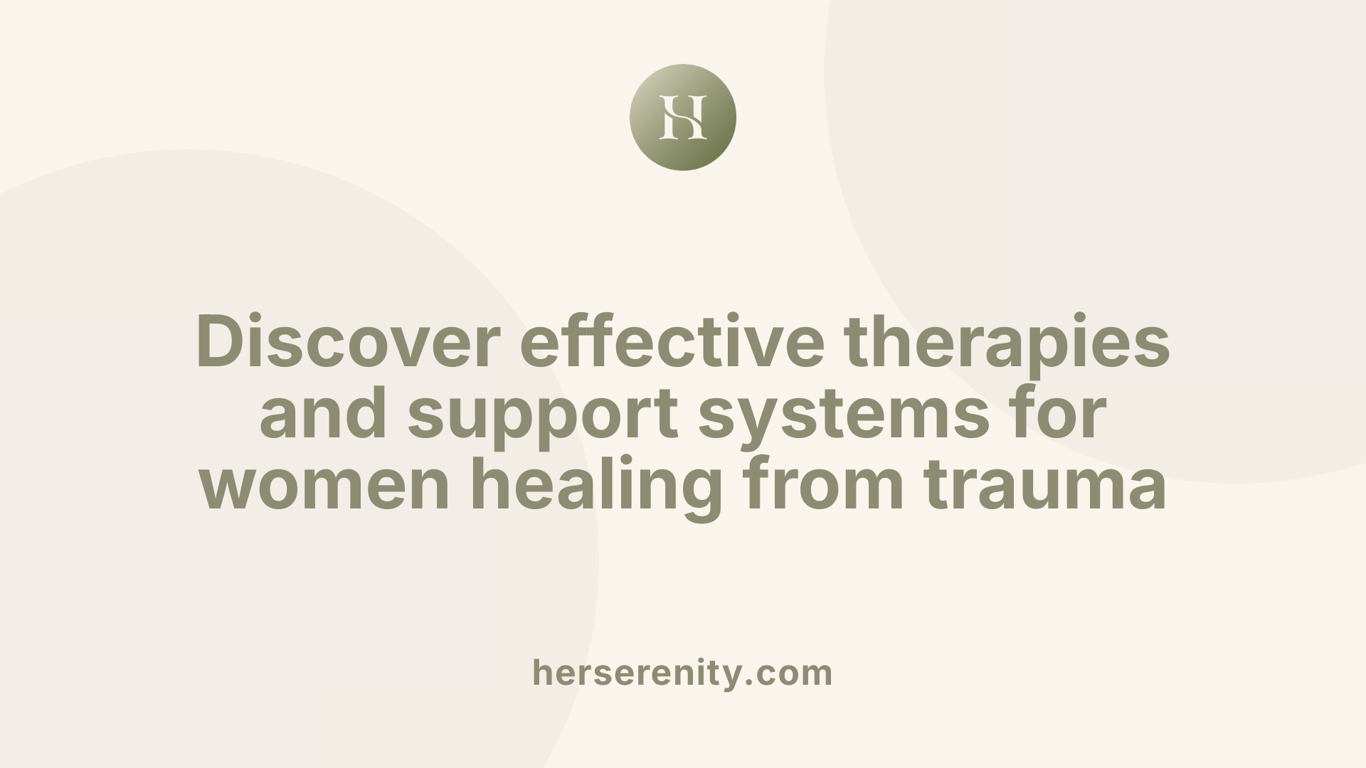 Discover effective therapies and support systems for women healing from trauma