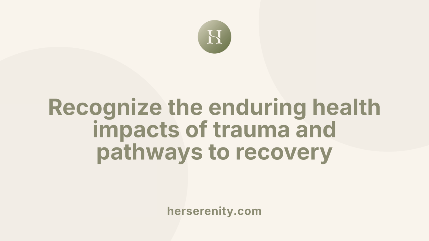 Recognize the enduring health impacts of trauma and pathways to recovery