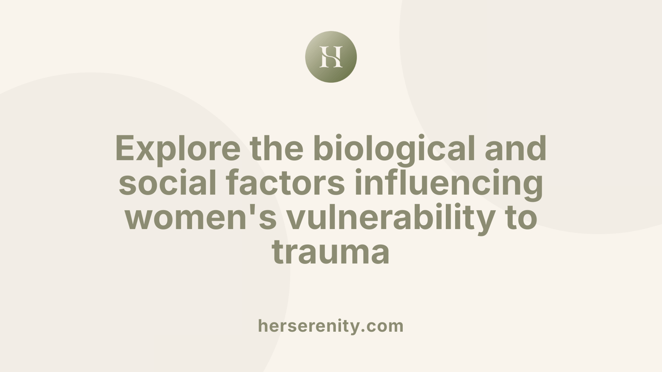 Explore the biological and social factors influencing women's vulnerability to trauma
