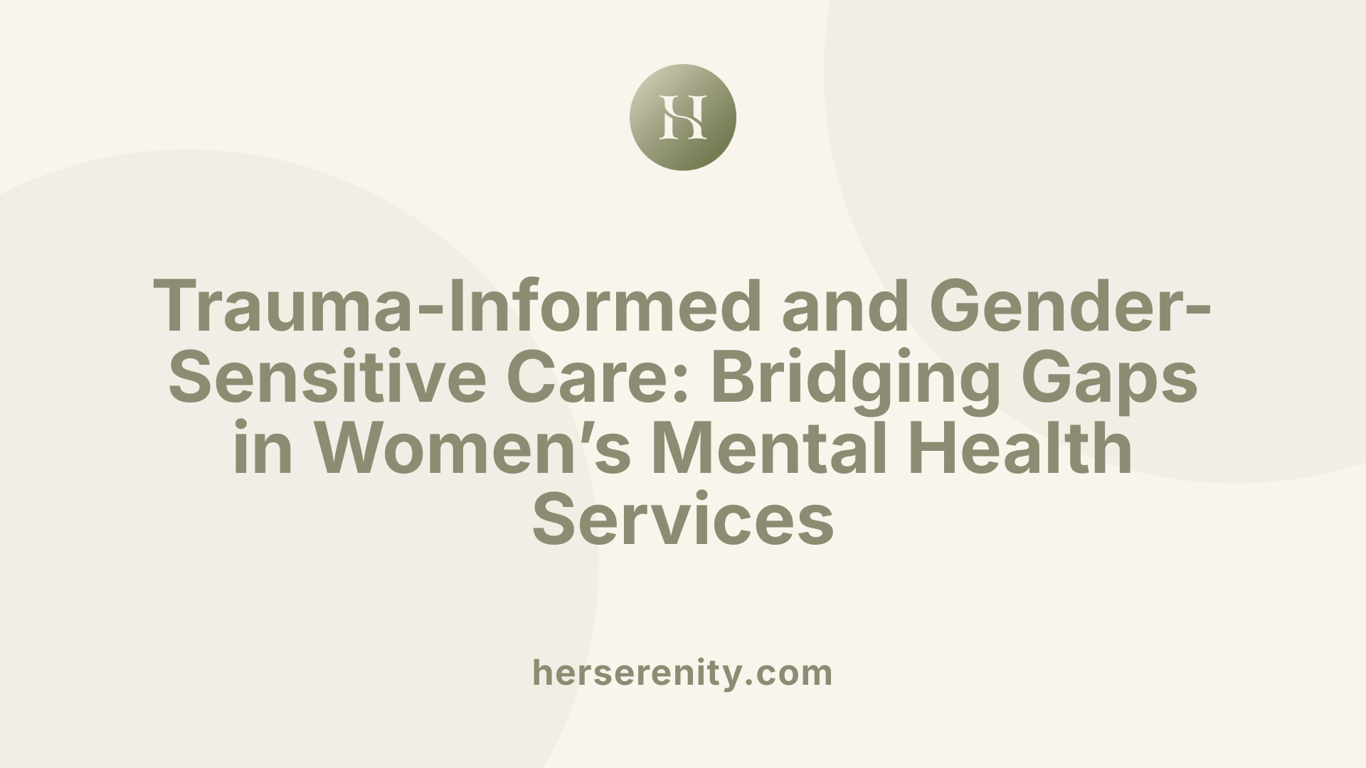 Trauma-Informed and Gender-Sensitive Care: Bridging Gaps in Women’s Mental Health Services