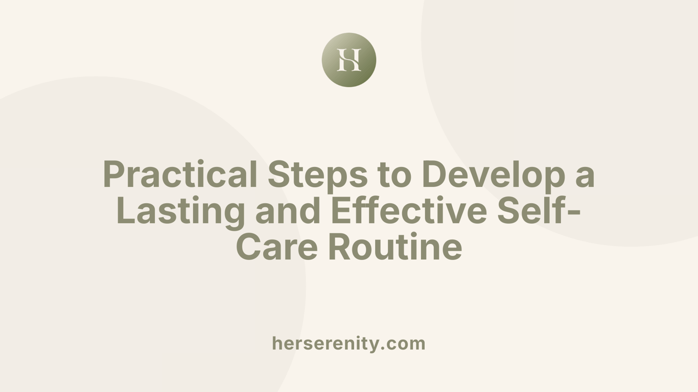 Practical Steps to Develop a Lasting and Effective Self-Care Routine
