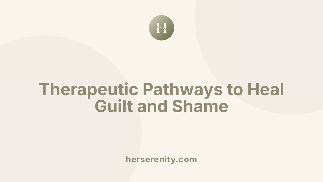 Therapeutic Pathways to Heal Guilt and Shame