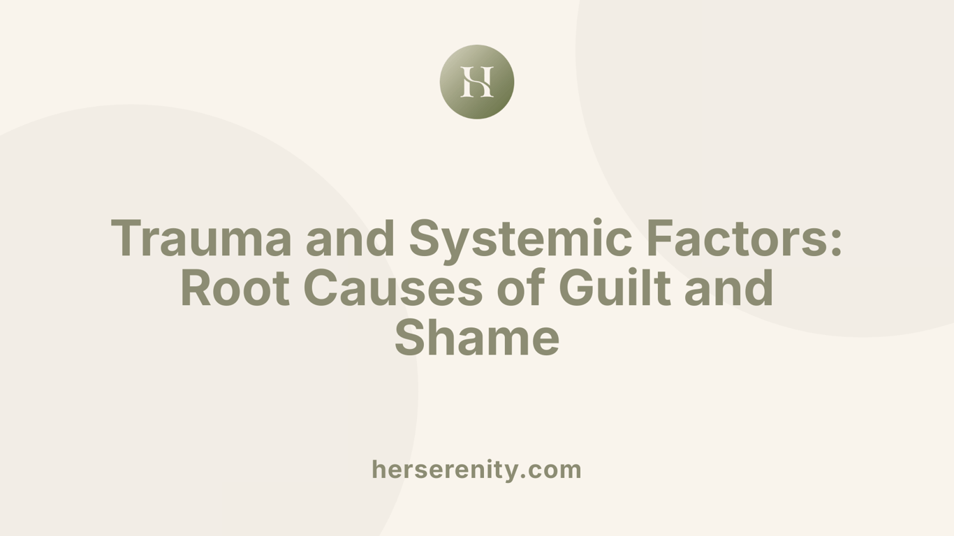 Trauma and Systemic Factors: Root Causes of Guilt and Shame