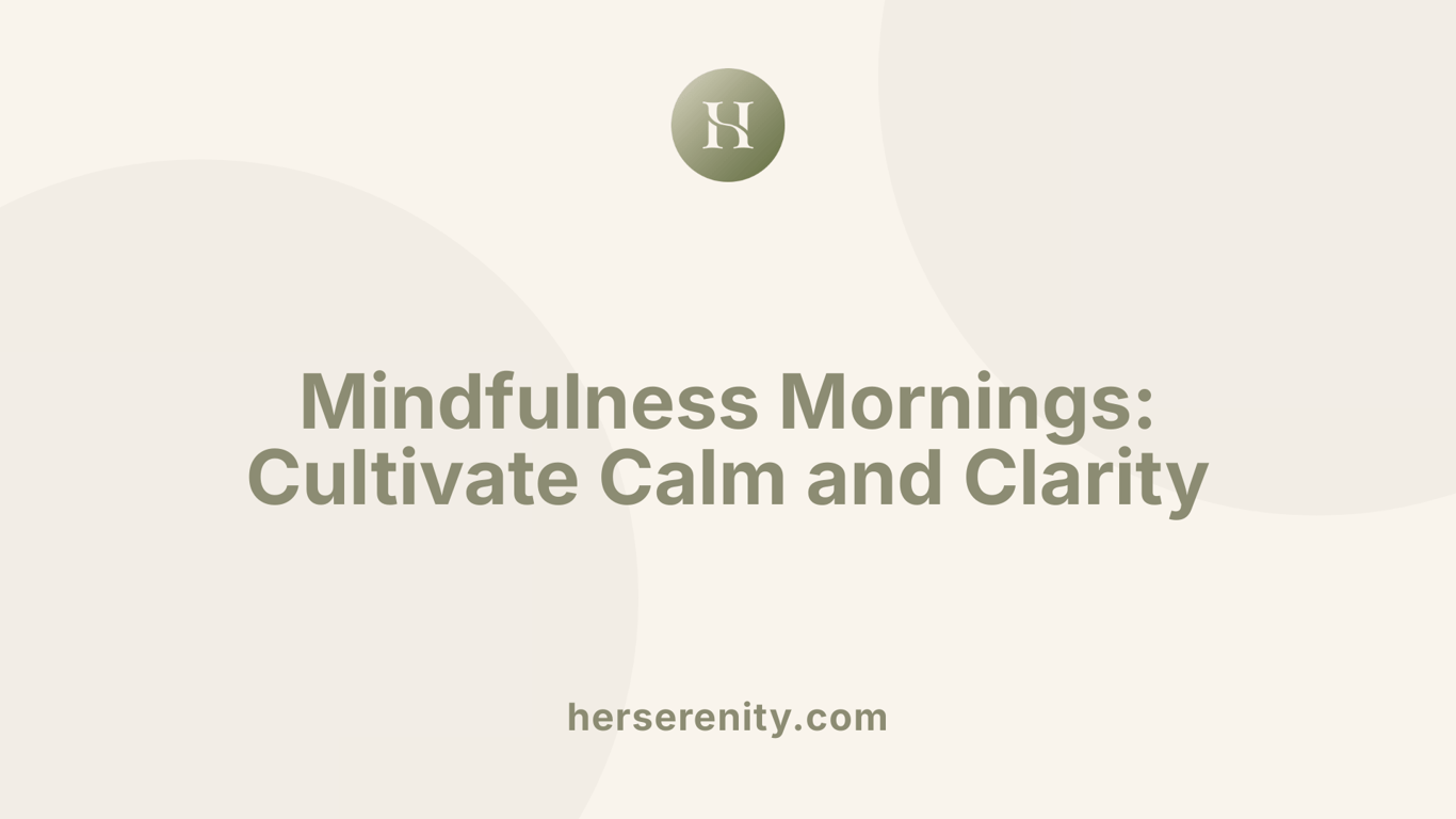 Mindfulness Mornings: Cultivate Calm and Clarity