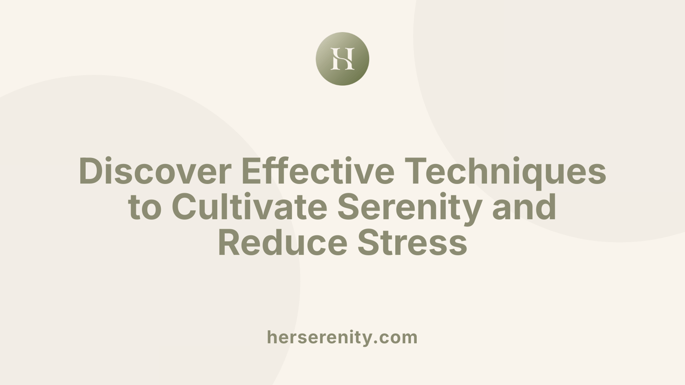 Discover Effective Techniques to Cultivate Serenity and Reduce Stress