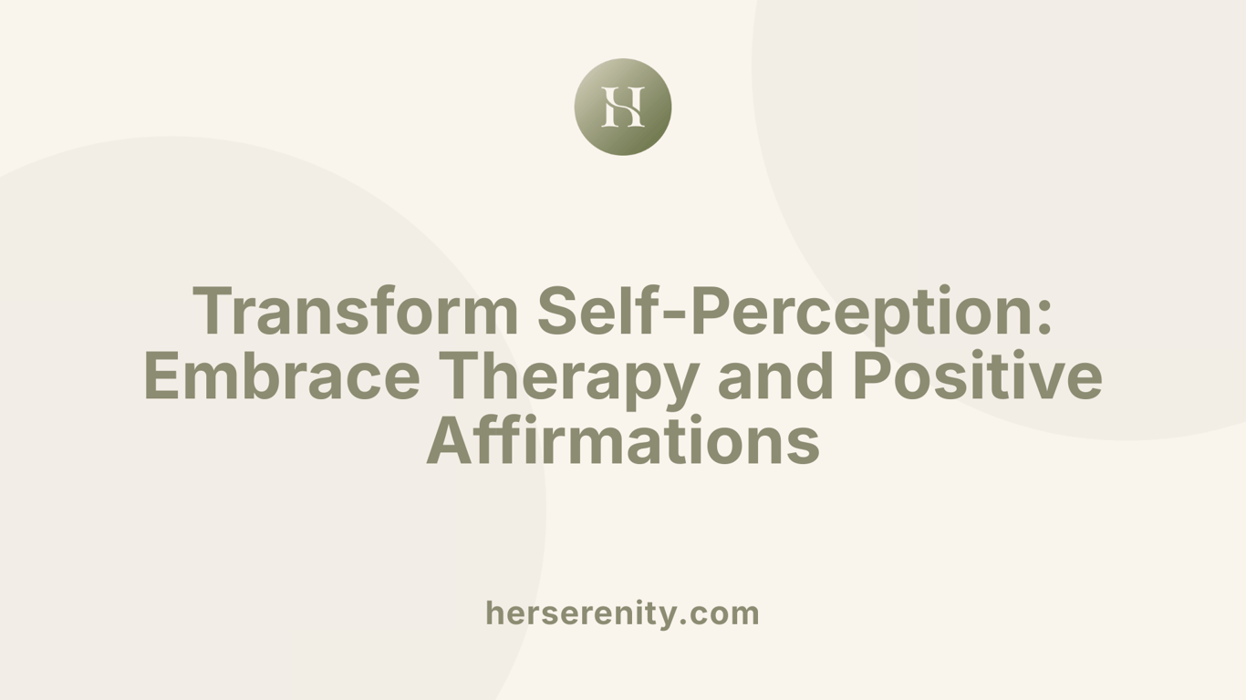 Transform Self-Perception: Embrace Therapy and Positive Affirmations